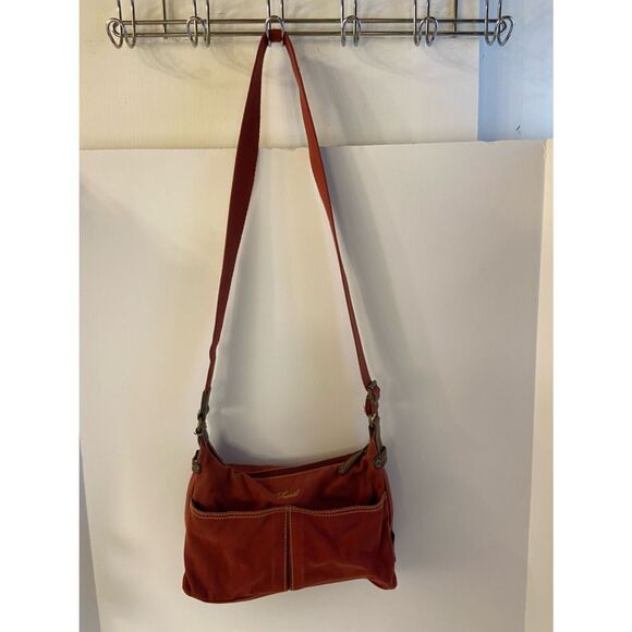 Fossil crossbody rust color paisley interior 11x7” - Picture 1 of 9